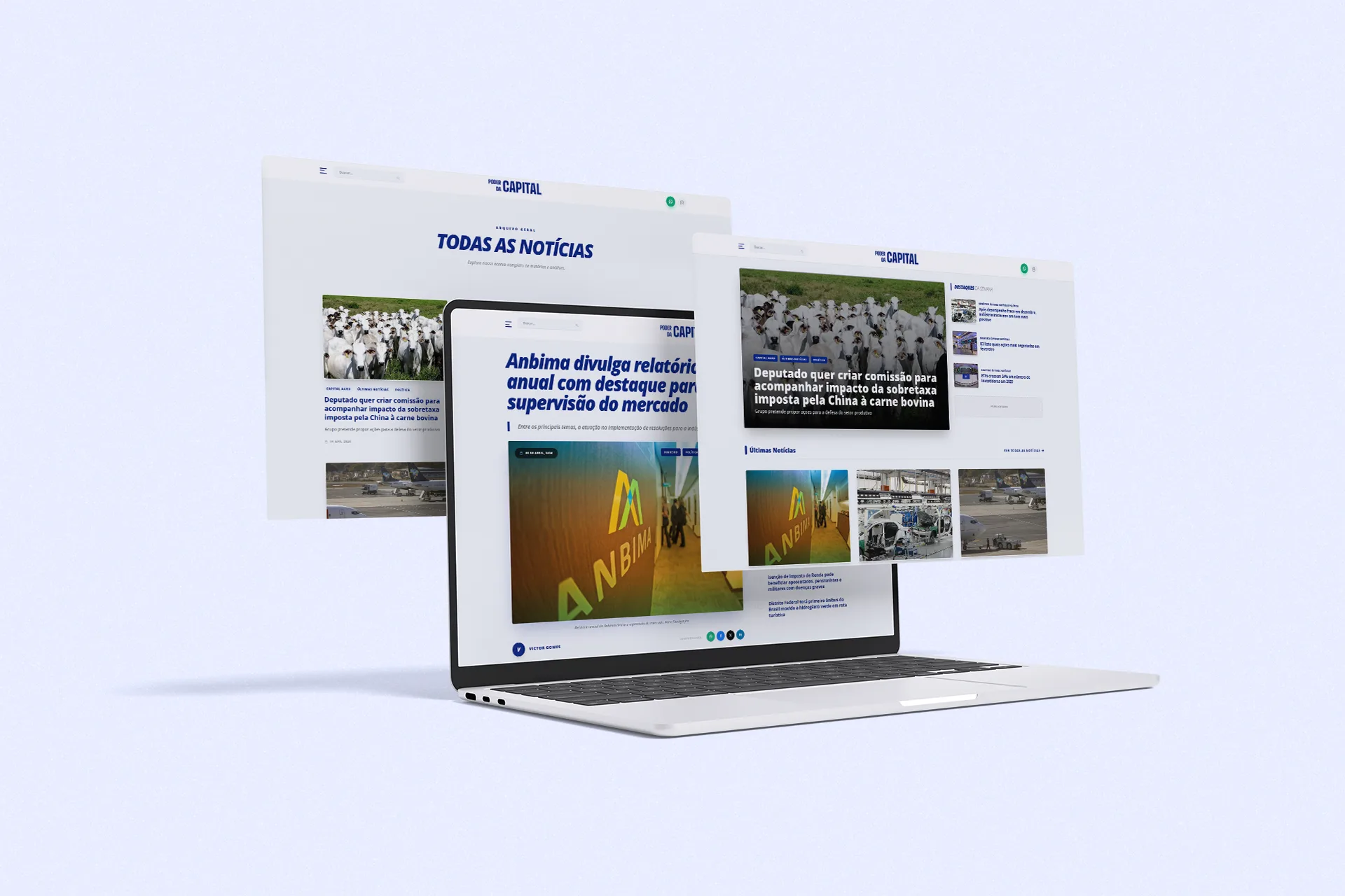 Poder da Capital - Trabalho de Web Apps, Design Creative por Joelton Souza